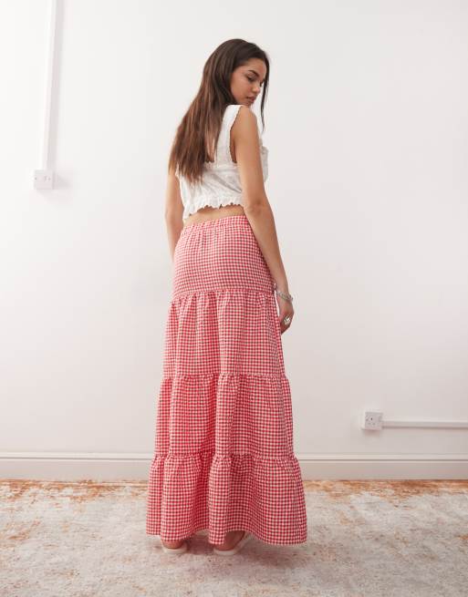AND MARY Mia check skirt Mサイズ ANDMARY】Mia check skirt