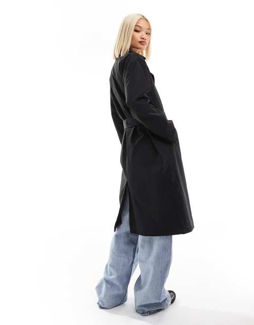 Noisy May trench coat in black, 3 of 4