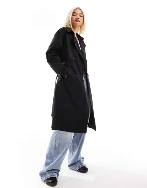 Noisy May trench coat in black, 4 of 4
