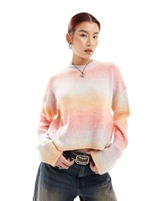 Noisy May - Trøje i pink ombre 