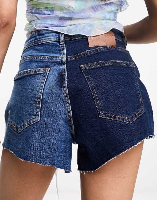 Two tone deals denim shorts