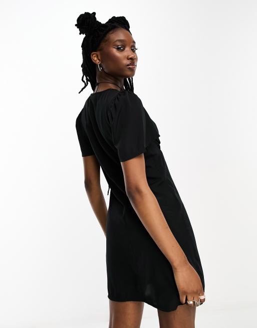 Button down hot sale t shirt dress