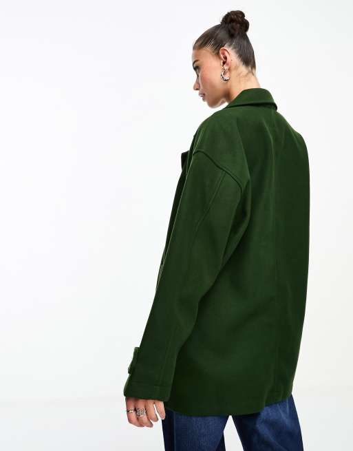 Noisy May - Veste blazer oversize coupe ample - Kaki, 3 de 4