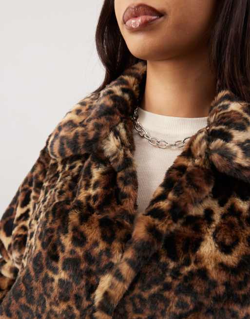 Veste Moumoute Veste ImprimÃ© LÃ©opard ASOS DESIGN Veste En