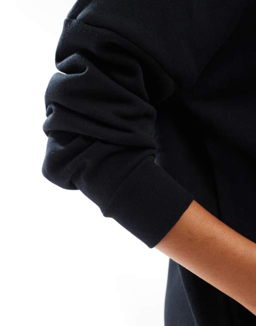 Noisy May - Vestito felpa nero vestibilità ampia, 3 di 4