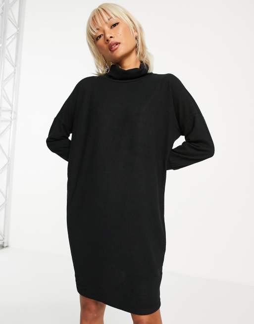 Noisy May Vestito maglia dolcevita corto nero ASOS