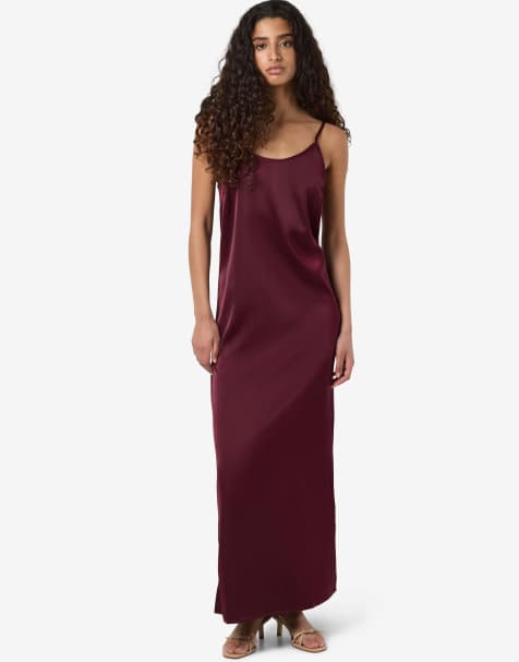 Noisy May - Vestito sottoveste color vino - view 1