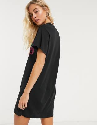 vestito t shirt nero