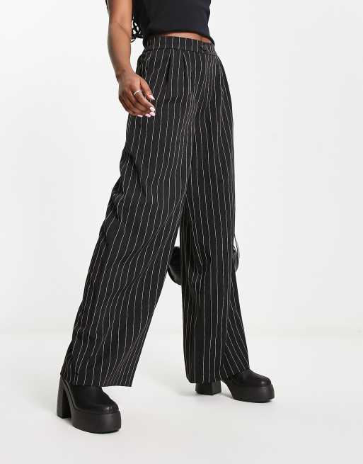 Pinstripe stretch hot sale pants