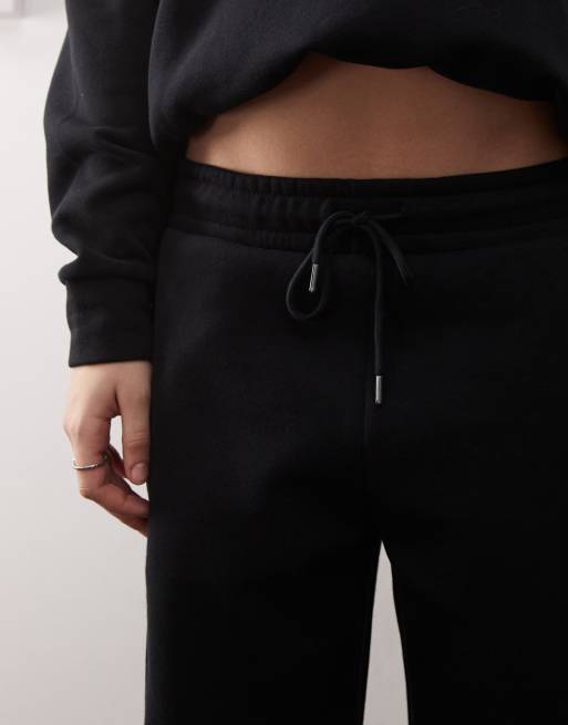 Noisy May wide leg trackies (part of a set) in black, 5 of 5