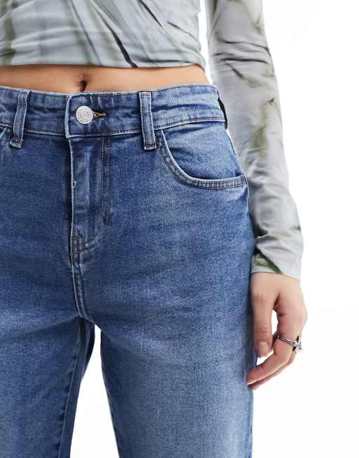 Noisy May - Yolanda - Jeans met wijde pijpen in mid-wash blauw, 3 van 5