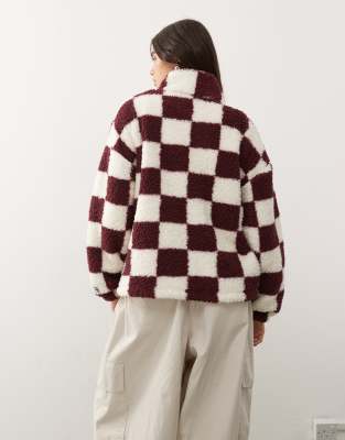 Noisy May Zip Up Fleece In Brown