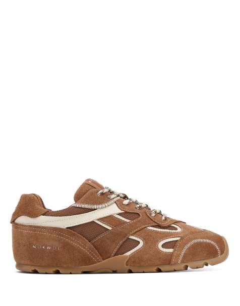 Nokwol Alpha trainers in tan - view 1