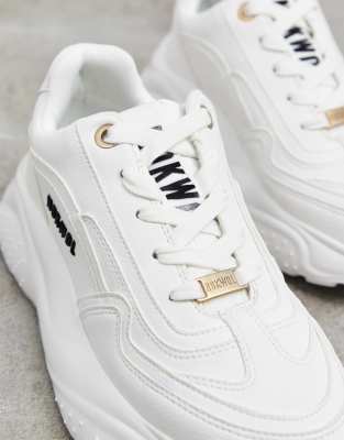 nokwol annalise chunky sneakers in white