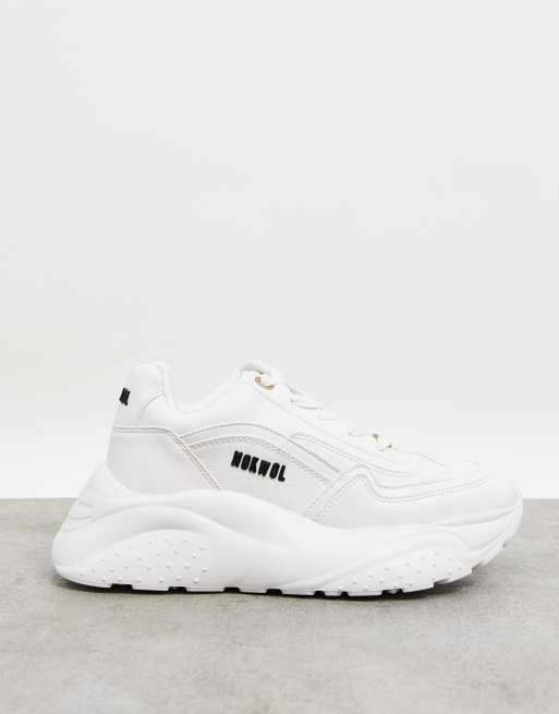 Nokwol Annalise chunky trainers in white