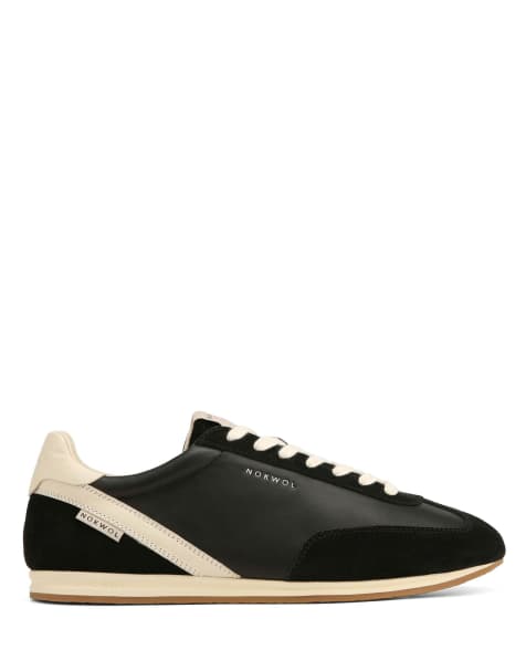 Nokwol Ari trainers in black/off white - view 1