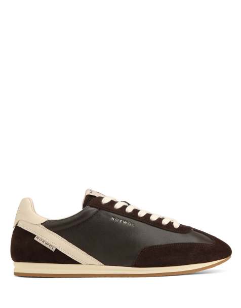 Nokwol Ari trainers in brown/off white - view 1