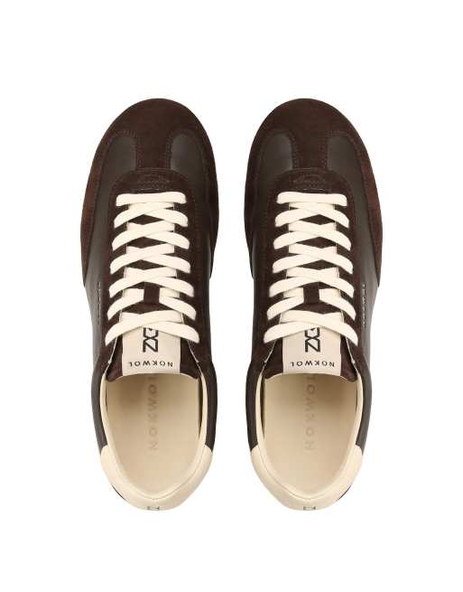 Nokwol Ari trainers in brown/off white, 4 of 6