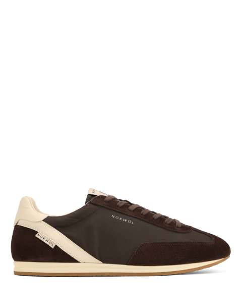 Nokwol Ari trainers in moka/off white - view 1