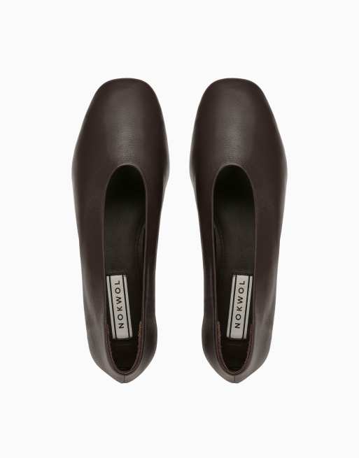 Nokwol Art flats in dark brown, 3 of 4