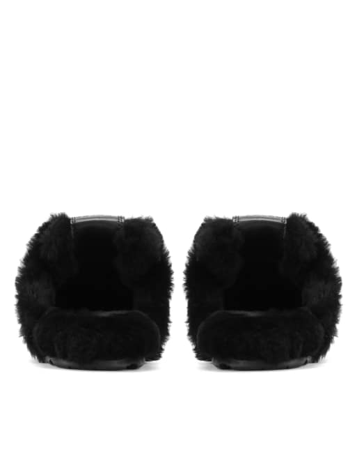 Nokwol Atlas shearling mules in black, 3 of 7