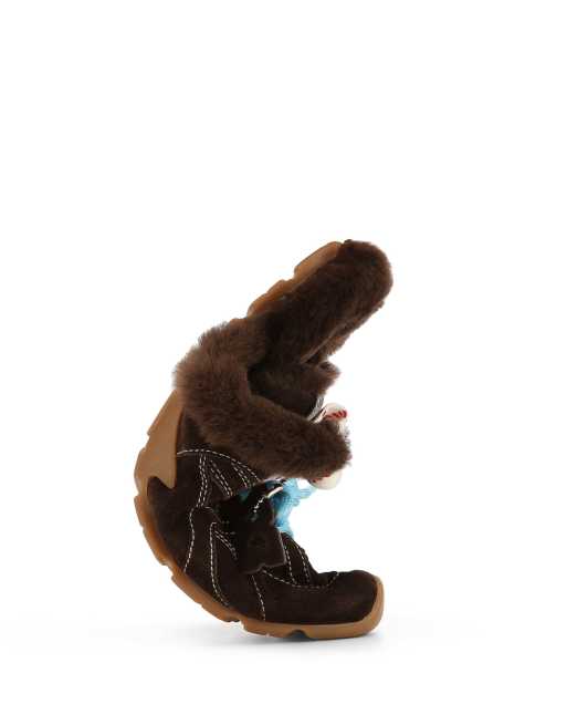 Nokwol Atlas shearling mules in brown, 6 of 7