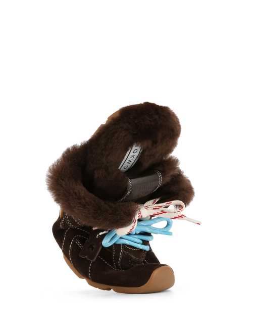 Nokwol Atlas shearling mules in brown, 7 of 7