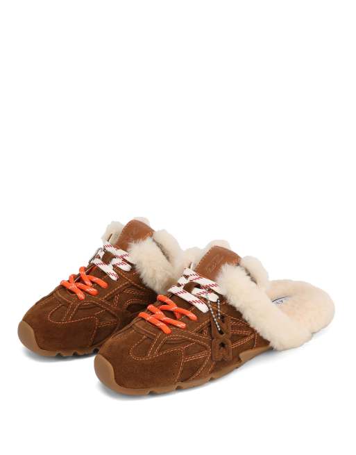 Nokwol Atlas shearling mules in fur tan, 3 of 7