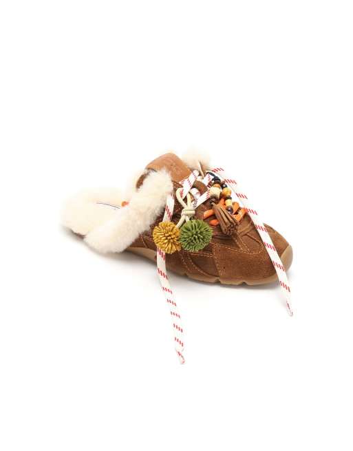 Nokwol Atlas shearling mules in fur tan, 5 of 7