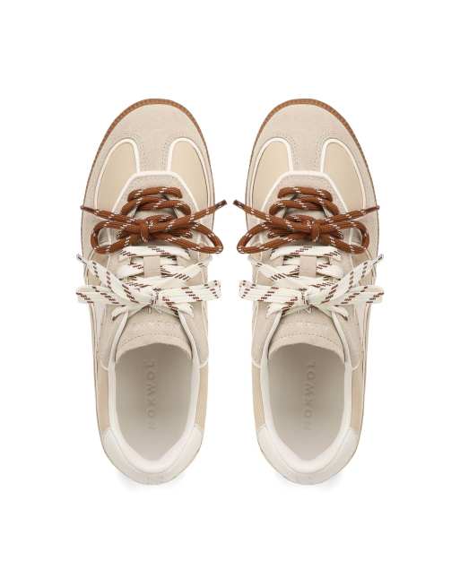 Nokwol August trainers in beige/white, 5 of 7