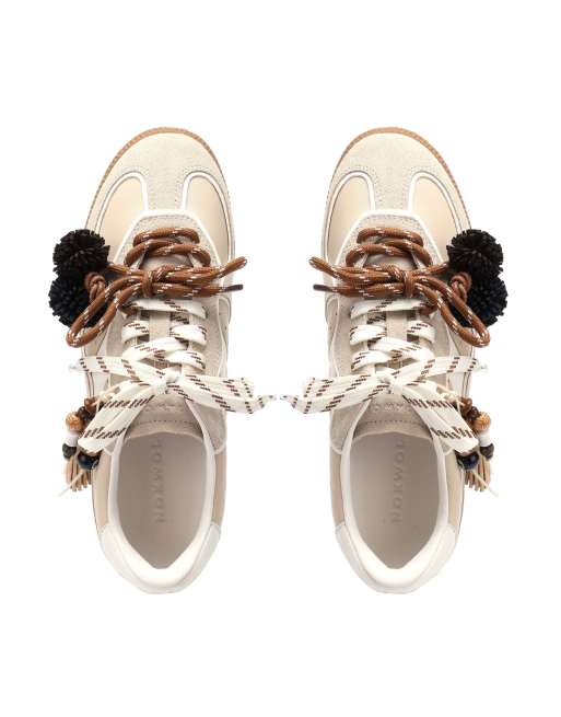 Nokwol August trainers in beige/white, 7 of 7