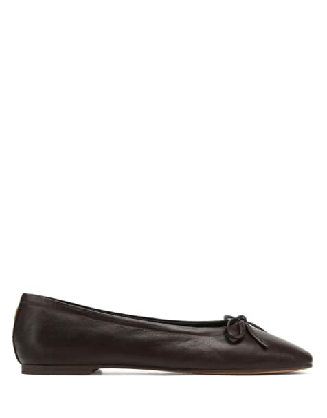 Nokwol Avery flats in dark brown - view 1