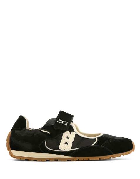 Nokwol Breeze mary jane trainers in black - view 1