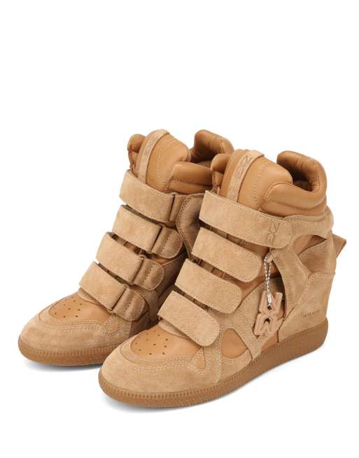 Nokwol Eden wedge trainers in biscuit, 2 of 4