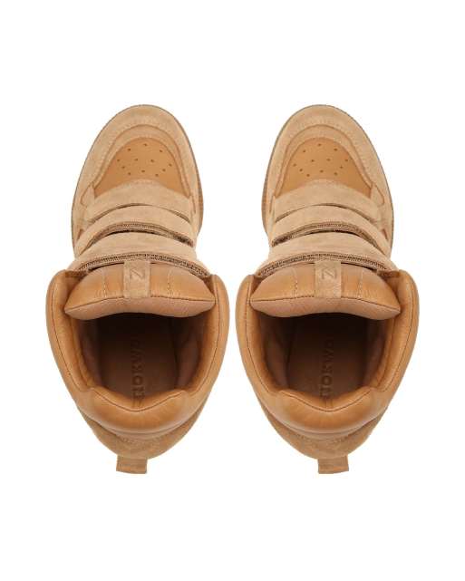Nokwol Eden wedge trainers in biscuit, 4 of 4