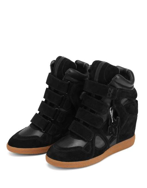 Nokwol Eden wedge trainers in black, 2 of 4