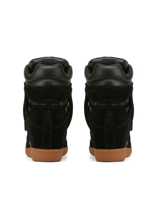 Nokwol Eden wedge trainers in black, 3 of 4