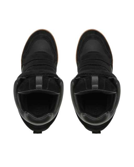 Nokwol Eden wedge trainers in black, 4 of 4