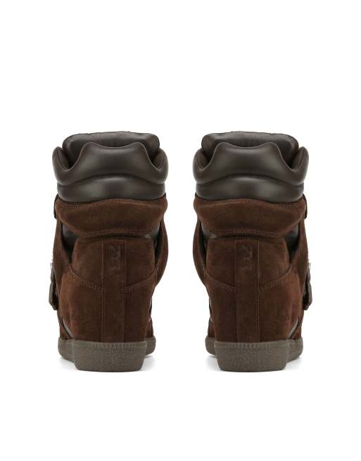 Nokwol Eden wedge trainers in brown, 3 of 4