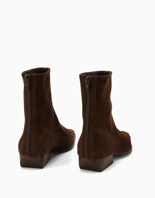 Nokwol El ankle boots in chocolate, 2 of 3