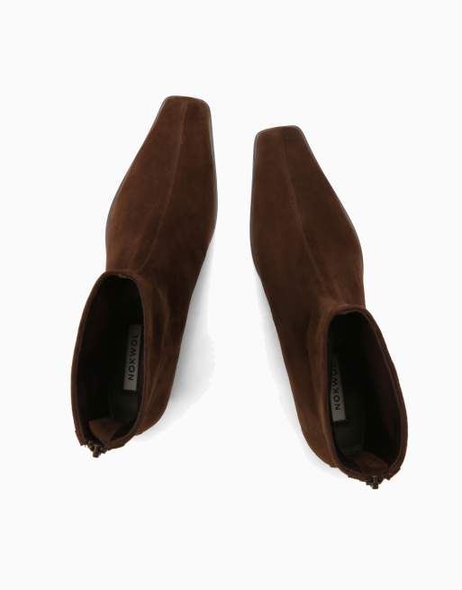 Nokwol El ankle boots in chocolate, 3 of 3