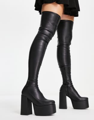 eloise block heel thigh high boots