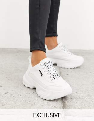 nokwol annalise chunky sneakers in white