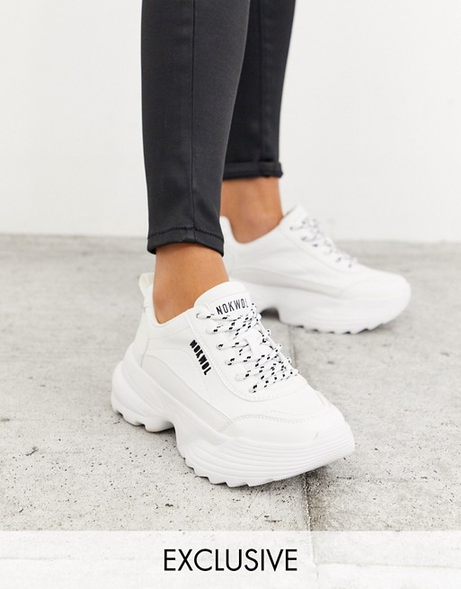 Nokwol Exclusive Poppy trainers in white
