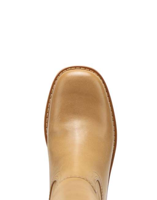 Nokwol Fear western knee boots in banana, 5 of 5