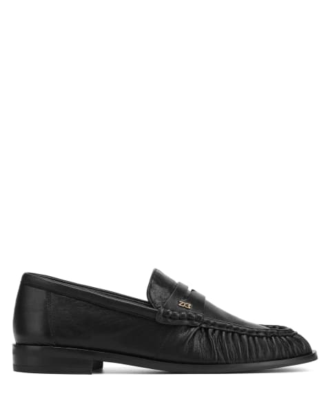 Nokwol Haven penny loafers in black - view 1