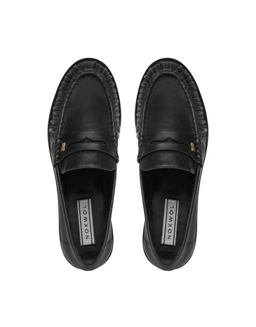 Nokwol Haven penny loafers in black, 4 of 4