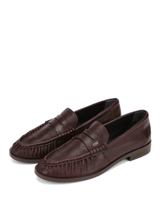 Nokwol Haven penny loafers in burgundy, 2 of 4
