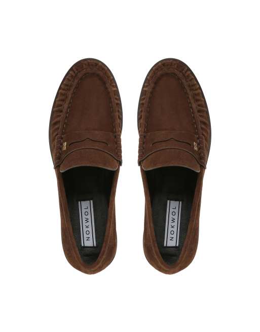Nokwol Haven penny loafers in chocolate, 4 of 4