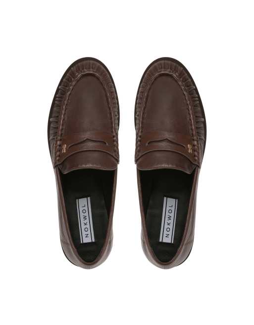 Nokwol Haven penny loafers in pine cone, 4 of 4